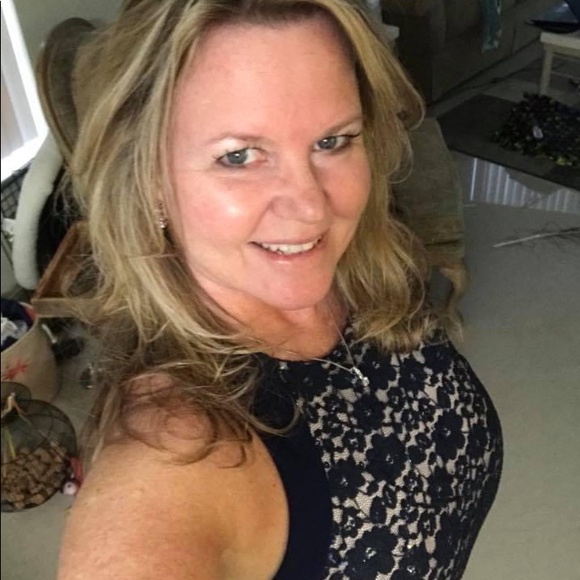 Nightway Lace A-Line Gown Navy Size 10 - Picture 7 of 8